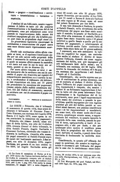 Annali della giurisprudenza italiana raccolta generale delle decisioni delle Corti di cassazione e d'appello in materia civile, criminale, commerciale, di diritto pubblico e amministrativo, e di procedura civile e penale