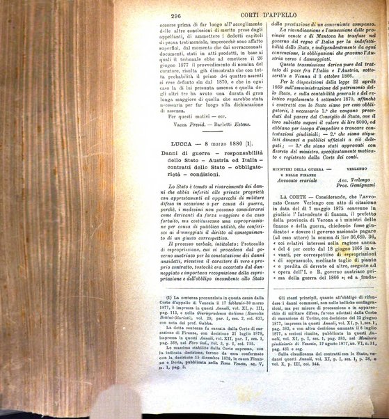 Annali della giurisprudenza italiana raccolta generale delle decisioni delle Corti di cassazione e d'appello in materia civile, criminale, commerciale, di diritto pubblico e amministrativo, e di procedura civile e penale