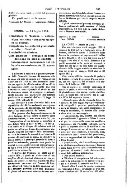 Annali della giurisprudenza italiana raccolta generale delle decisioni delle Corti di cassazione e d'appello in materia civile, criminale, commerciale, di diritto pubblico e amministrativo, e di procedura civile e penale