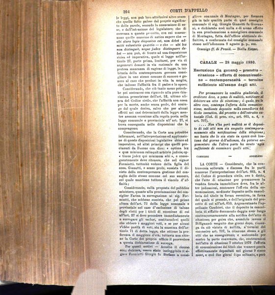 Annali della giurisprudenza italiana raccolta generale delle decisioni delle Corti di cassazione e d'appello in materia civile, criminale, commerciale, di diritto pubblico e amministrativo, e di procedura civile e penale