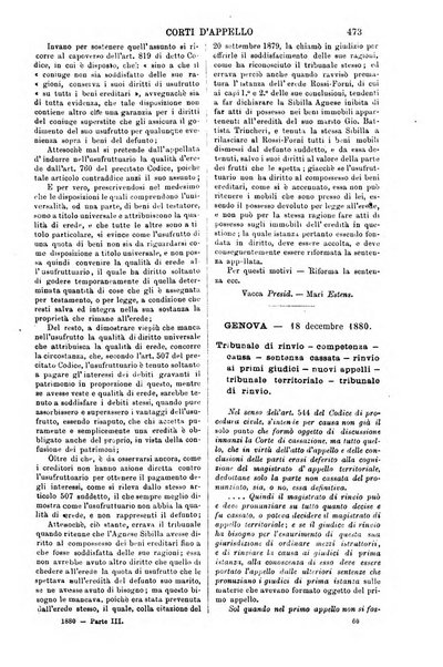 Annali della giurisprudenza italiana raccolta generale delle decisioni delle Corti di cassazione e d'appello in materia civile, criminale, commerciale, di diritto pubblico e amministrativo, e di procedura civile e penale