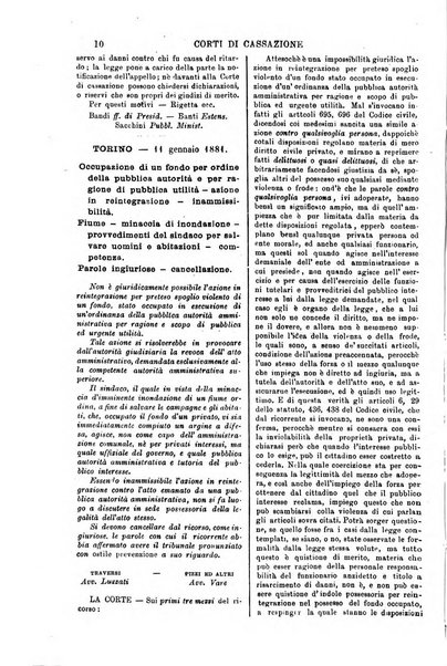 Annali della giurisprudenza italiana raccolta generale delle decisioni delle Corti di cassazione e d'appello in materia civile, criminale, commerciale, di diritto pubblico e amministrativo, e di procedura civile e penale