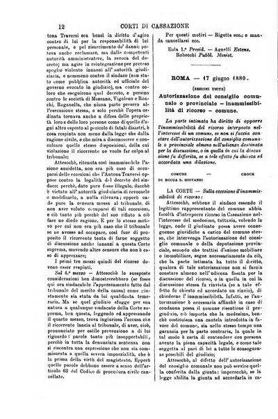 Annali della giurisprudenza italiana raccolta generale delle decisioni delle Corti di cassazione e d'appello in materia civile, criminale, commerciale, di diritto pubblico e amministrativo, e di procedura civile e penale