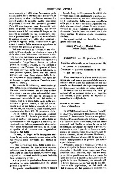 Annali della giurisprudenza italiana raccolta generale delle decisioni delle Corti di cassazione e d'appello in materia civile, criminale, commerciale, di diritto pubblico e amministrativo, e di procedura civile e penale