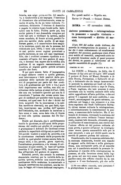 Annali della giurisprudenza italiana raccolta generale delle decisioni delle Corti di cassazione e d'appello in materia civile, criminale, commerciale, di diritto pubblico e amministrativo, e di procedura civile e penale