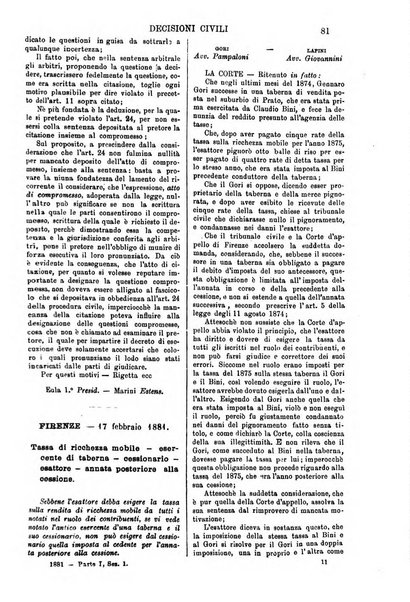 Annali della giurisprudenza italiana raccolta generale delle decisioni delle Corti di cassazione e d'appello in materia civile, criminale, commerciale, di diritto pubblico e amministrativo, e di procedura civile e penale