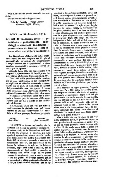 Annali della giurisprudenza italiana raccolta generale delle decisioni delle Corti di cassazione e d'appello in materia civile, criminale, commerciale, di diritto pubblico e amministrativo, e di procedura civile e penale