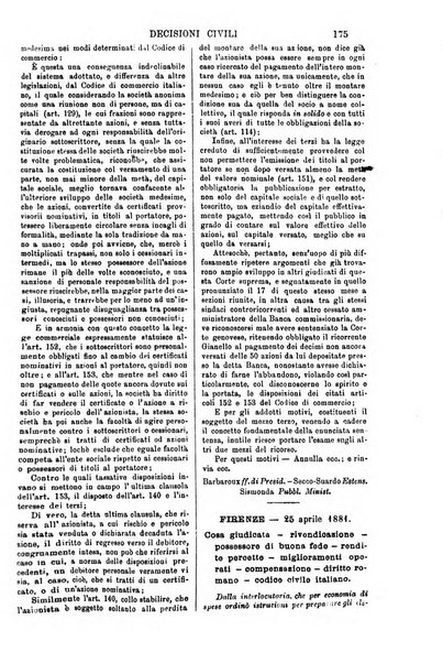 Annali della giurisprudenza italiana raccolta generale delle decisioni delle Corti di cassazione e d'appello in materia civile, criminale, commerciale, di diritto pubblico e amministrativo, e di procedura civile e penale