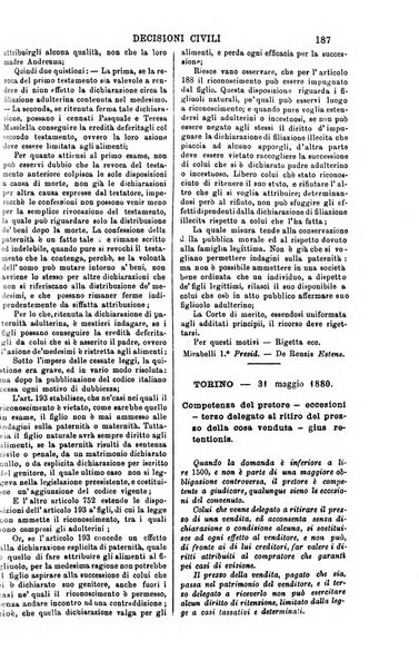 Annali della giurisprudenza italiana raccolta generale delle decisioni delle Corti di cassazione e d'appello in materia civile, criminale, commerciale, di diritto pubblico e amministrativo, e di procedura civile e penale