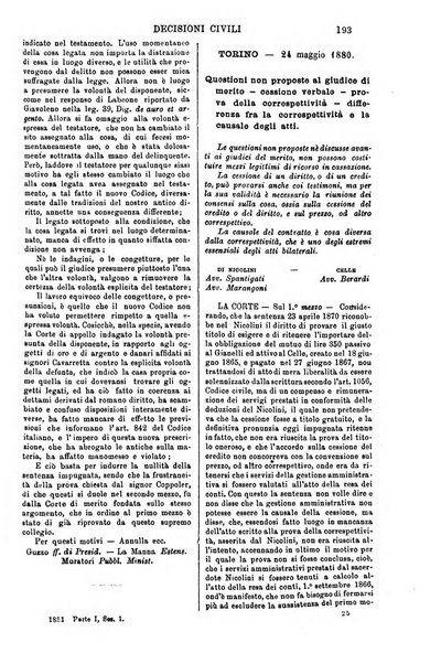 Annali della giurisprudenza italiana raccolta generale delle decisioni delle Corti di cassazione e d'appello in materia civile, criminale, commerciale, di diritto pubblico e amministrativo, e di procedura civile e penale