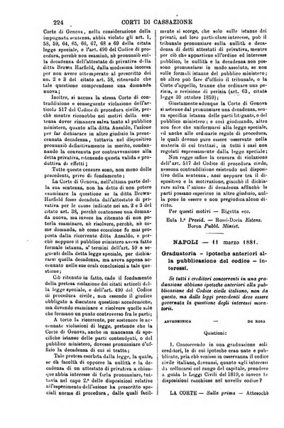 Annali della giurisprudenza italiana raccolta generale delle decisioni delle Corti di cassazione e d'appello in materia civile, criminale, commerciale, di diritto pubblico e amministrativo, e di procedura civile e penale