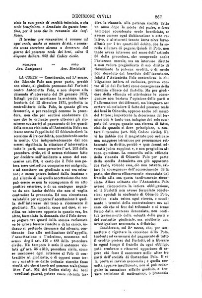 Annali della giurisprudenza italiana raccolta generale delle decisioni delle Corti di cassazione e d'appello in materia civile, criminale, commerciale, di diritto pubblico e amministrativo, e di procedura civile e penale