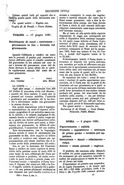 Annali della giurisprudenza italiana raccolta generale delle decisioni delle Corti di cassazione e d'appello in materia civile, criminale, commerciale, di diritto pubblico e amministrativo, e di procedura civile e penale