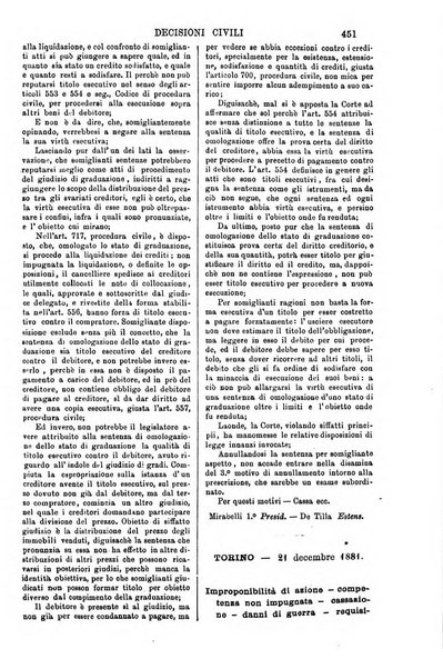 Annali della giurisprudenza italiana raccolta generale delle decisioni delle Corti di cassazione e d'appello in materia civile, criminale, commerciale, di diritto pubblico e amministrativo, e di procedura civile e penale