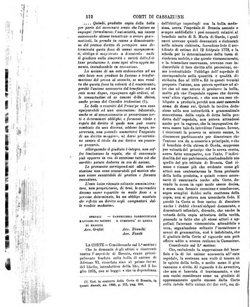 Annali della giurisprudenza italiana raccolta generale delle decisioni delle Corti di cassazione e d'appello in materia civile, criminale, commerciale, di diritto pubblico e amministrativo, e di procedura civile e penale