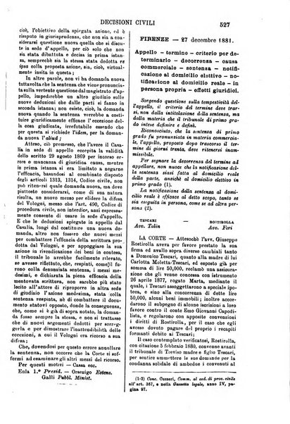 Annali della giurisprudenza italiana raccolta generale delle decisioni delle Corti di cassazione e d'appello in materia civile, criminale, commerciale, di diritto pubblico e amministrativo, e di procedura civile e penale