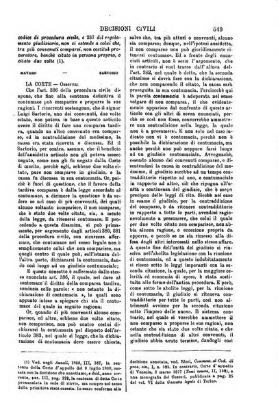 Annali della giurisprudenza italiana raccolta generale delle decisioni delle Corti di cassazione e d'appello in materia civile, criminale, commerciale, di diritto pubblico e amministrativo, e di procedura civile e penale