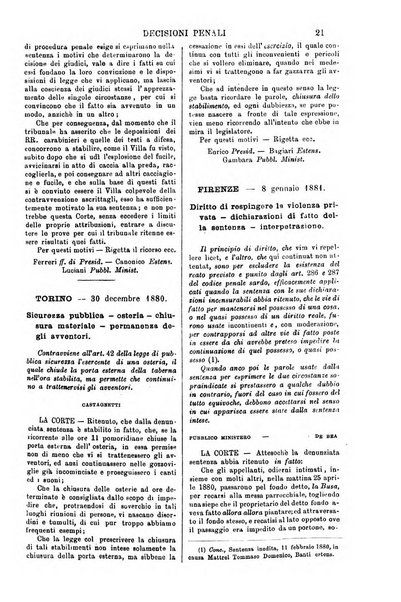 Annali della giurisprudenza italiana raccolta generale delle decisioni delle Corti di cassazione e d'appello in materia civile, criminale, commerciale, di diritto pubblico e amministrativo, e di procedura civile e penale