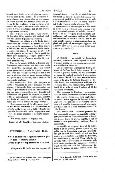 Annali della giurisprudenza italiana raccolta generale delle decisioni delle Corti di cassazione e d'appello in materia civile, criminale, commerciale, di diritto pubblico e amministrativo, e di procedura civile e penale