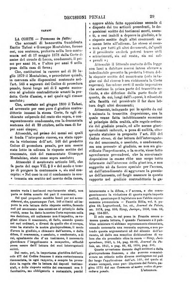 Annali della giurisprudenza italiana raccolta generale delle decisioni delle Corti di cassazione e d'appello in materia civile, criminale, commerciale, di diritto pubblico e amministrativo, e di procedura civile e penale