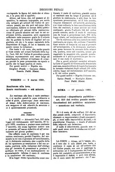 Annali della giurisprudenza italiana raccolta generale delle decisioni delle Corti di cassazione e d'appello in materia civile, criminale, commerciale, di diritto pubblico e amministrativo, e di procedura civile e penale