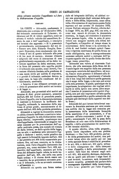 Annali della giurisprudenza italiana raccolta generale delle decisioni delle Corti di cassazione e d'appello in materia civile, criminale, commerciale, di diritto pubblico e amministrativo, e di procedura civile e penale