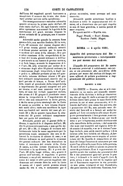 Annali della giurisprudenza italiana raccolta generale delle decisioni delle Corti di cassazione e d'appello in materia civile, criminale, commerciale, di diritto pubblico e amministrativo, e di procedura civile e penale