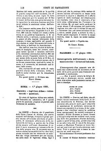 Annali della giurisprudenza italiana raccolta generale delle decisioni delle Corti di cassazione e d'appello in materia civile, criminale, commerciale, di diritto pubblico e amministrativo, e di procedura civile e penale