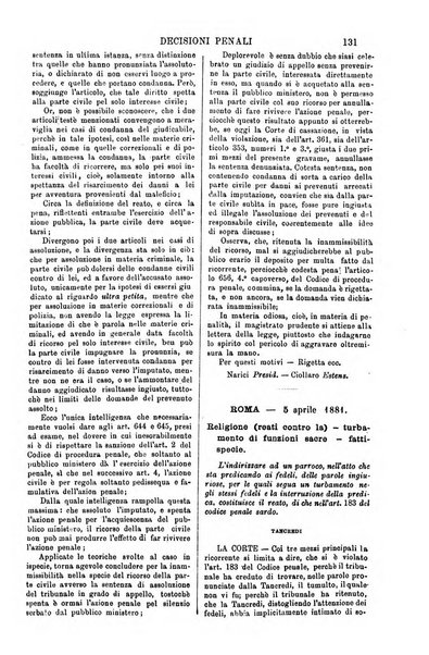 Annali della giurisprudenza italiana raccolta generale delle decisioni delle Corti di cassazione e d'appello in materia civile, criminale, commerciale, di diritto pubblico e amministrativo, e di procedura civile e penale