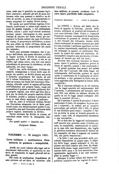 Annali della giurisprudenza italiana raccolta generale delle decisioni delle Corti di cassazione e d'appello in materia civile, criminale, commerciale, di diritto pubblico e amministrativo, e di procedura civile e penale