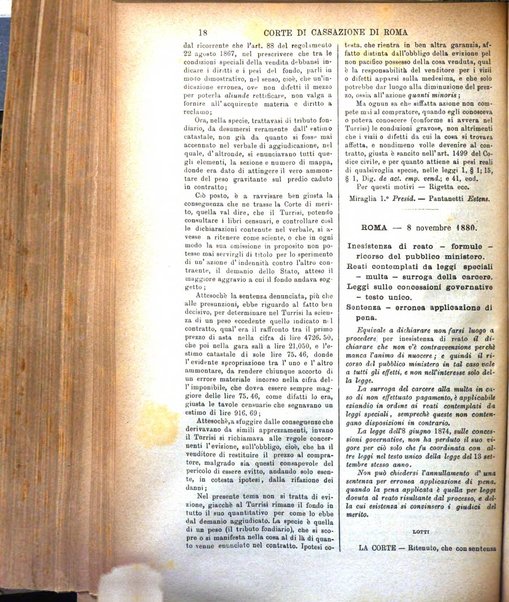 Annali della giurisprudenza italiana raccolta generale delle decisioni delle Corti di cassazione e d'appello in materia civile, criminale, commerciale, di diritto pubblico e amministrativo, e di procedura civile e penale