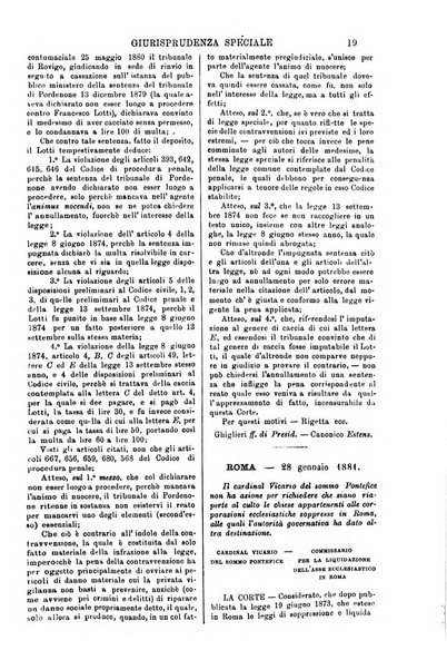 Annali della giurisprudenza italiana raccolta generale delle decisioni delle Corti di cassazione e d'appello in materia civile, criminale, commerciale, di diritto pubblico e amministrativo, e di procedura civile e penale