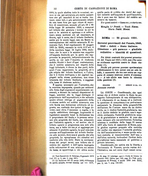 Annali della giurisprudenza italiana raccolta generale delle decisioni delle Corti di cassazione e d'appello in materia civile, criminale, commerciale, di diritto pubblico e amministrativo, e di procedura civile e penale