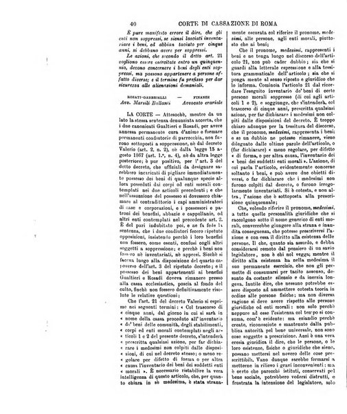 Annali della giurisprudenza italiana raccolta generale delle decisioni delle Corti di cassazione e d'appello in materia civile, criminale, commerciale, di diritto pubblico e amministrativo, e di procedura civile e penale