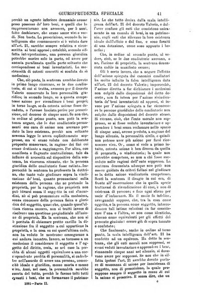 Annali della giurisprudenza italiana raccolta generale delle decisioni delle Corti di cassazione e d'appello in materia civile, criminale, commerciale, di diritto pubblico e amministrativo, e di procedura civile e penale