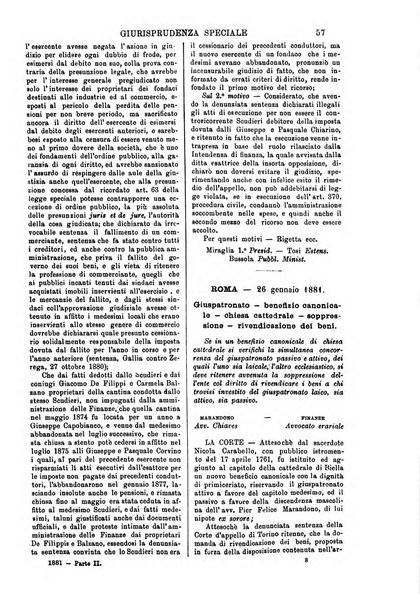 Annali della giurisprudenza italiana raccolta generale delle decisioni delle Corti di cassazione e d'appello in materia civile, criminale, commerciale, di diritto pubblico e amministrativo, e di procedura civile e penale