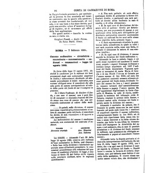 Annali della giurisprudenza italiana raccolta generale delle decisioni delle Corti di cassazione e d'appello in materia civile, criminale, commerciale, di diritto pubblico e amministrativo, e di procedura civile e penale