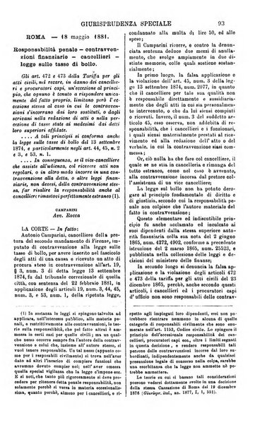 Annali della giurisprudenza italiana raccolta generale delle decisioni delle Corti di cassazione e d'appello in materia civile, criminale, commerciale, di diritto pubblico e amministrativo, e di procedura civile e penale