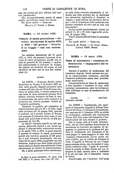 Annali della giurisprudenza italiana raccolta generale delle decisioni delle Corti di cassazione e d'appello in materia civile, criminale, commerciale, di diritto pubblico e amministrativo, e di procedura civile e penale