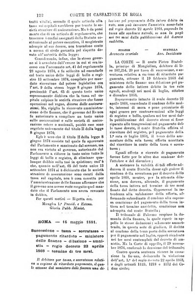 Annali della giurisprudenza italiana raccolta generale delle decisioni delle Corti di cassazione e d'appello in materia civile, criminale, commerciale, di diritto pubblico e amministrativo, e di procedura civile e penale