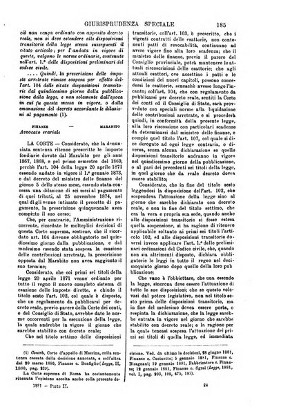 Annali della giurisprudenza italiana raccolta generale delle decisioni delle Corti di cassazione e d'appello in materia civile, criminale, commerciale, di diritto pubblico e amministrativo, e di procedura civile e penale