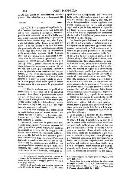 Annali della giurisprudenza italiana raccolta generale delle decisioni delle Corti di cassazione e d'appello in materia civile, criminale, commerciale, di diritto pubblico e amministrativo, e di procedura civile e penale