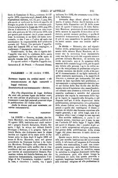 Annali della giurisprudenza italiana raccolta generale delle decisioni delle Corti di cassazione e d'appello in materia civile, criminale, commerciale, di diritto pubblico e amministrativo, e di procedura civile e penale