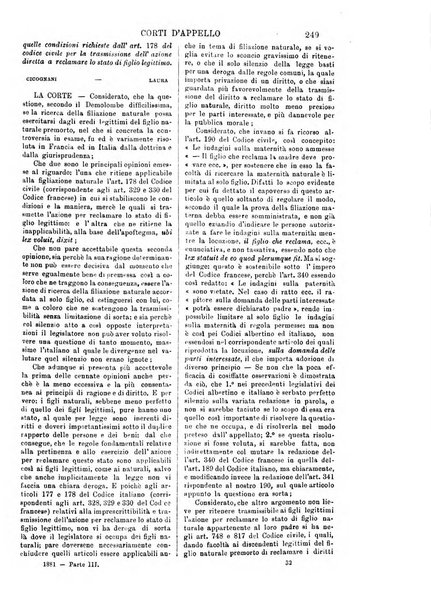 Annali della giurisprudenza italiana raccolta generale delle decisioni delle Corti di cassazione e d'appello in materia civile, criminale, commerciale, di diritto pubblico e amministrativo, e di procedura civile e penale