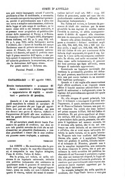 Annali della giurisprudenza italiana raccolta generale delle decisioni delle Corti di cassazione e d'appello in materia civile, criminale, commerciale, di diritto pubblico e amministrativo, e di procedura civile e penale