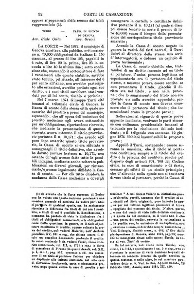 Annali della giurisprudenza italiana raccolta generale delle decisioni delle Corti di cassazione e d'appello in materia civile, criminale, commerciale, di diritto pubblico e amministrativo, e di procedura civile e penale