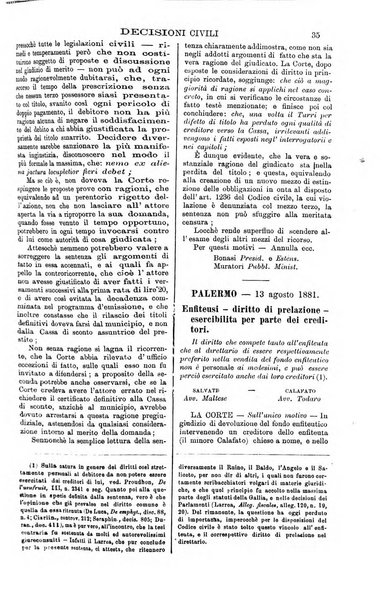 Annali della giurisprudenza italiana raccolta generale delle decisioni delle Corti di cassazione e d'appello in materia civile, criminale, commerciale, di diritto pubblico e amministrativo, e di procedura civile e penale