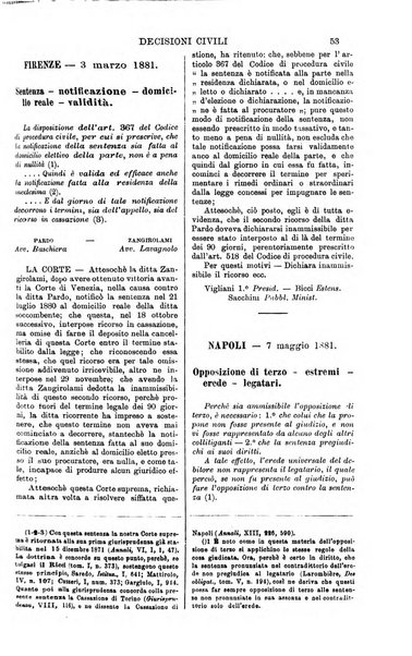 Annali della giurisprudenza italiana raccolta generale delle decisioni delle Corti di cassazione e d'appello in materia civile, criminale, commerciale, di diritto pubblico e amministrativo, e di procedura civile e penale