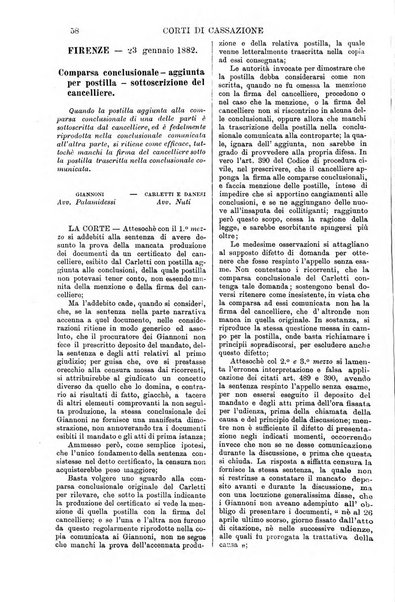 Annali della giurisprudenza italiana raccolta generale delle decisioni delle Corti di cassazione e d'appello in materia civile, criminale, commerciale, di diritto pubblico e amministrativo, e di procedura civile e penale