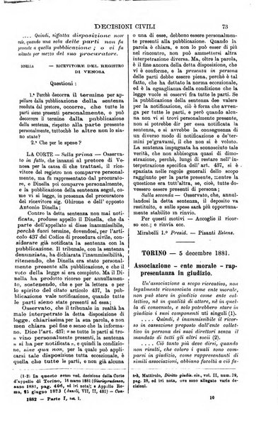 Annali della giurisprudenza italiana raccolta generale delle decisioni delle Corti di cassazione e d'appello in materia civile, criminale, commerciale, di diritto pubblico e amministrativo, e di procedura civile e penale